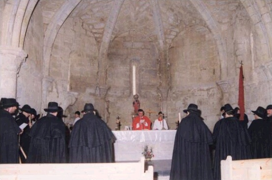 Els pelegrins a l'ermita de Sant Pere de Castellfort